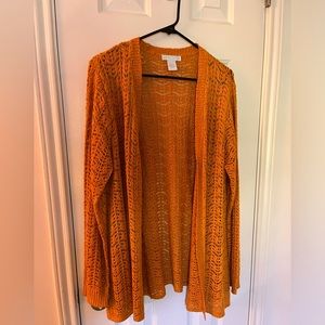 Palmer Open Pointelle Swing Cardigan. XXL.